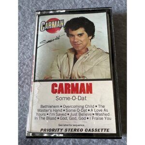 Carman "Some-O-Dat" 1980s Priority Stereo Cassette Tape Album with Original Case
